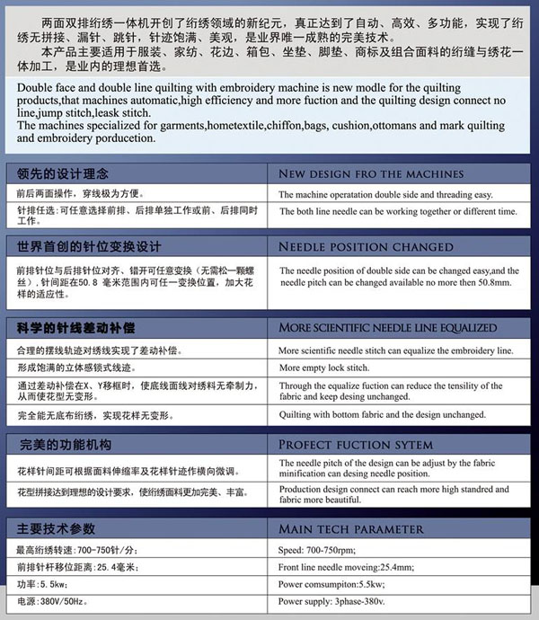 GDD-3-G智能化兩面雙排絎繡一體機(jī)(圖1) GDD-3-G智能化兩面雙排絎繡一體機(jī)(圖1)