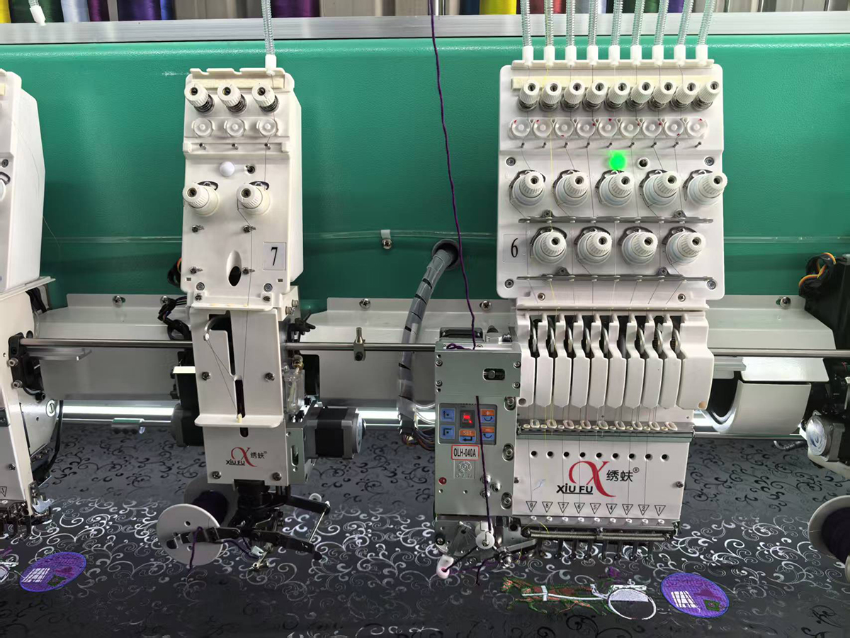 繡蚨毛巾繡二合一高速繡花機(jī)(圖6)